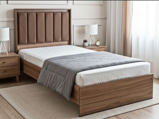 تصویر تخت یک نفره مدل نور